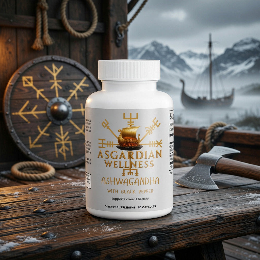 The Viking Guide to Ashwagandha: Forge Unbreakable Resilience & Berserker Focus ⚔️🛡️